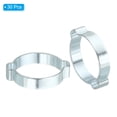 thumbnail image 3 of Unique Bargains 30 Pack 34-37mm Double Ear Hose Clamp, Galvanized Steel Crimp Rings, 3 of 6