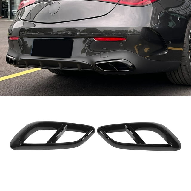 Paire de Cache-Échappement de Voiture, Garniture de Tailpipe Élégante et Résistante aux Rayures
