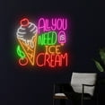 thumbnail image 3 of Handmadetneonsign All You Need Is Ice Cream Neon Sign, Ice Cream Cone LED Light, Ice Cream Cone, 3 of 5