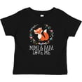 thumbnail image 3 of Inktastic Mimi and Papa Love Me Woodland Fox Granddaughter Girls Baby T-Shirt, 3 of 5