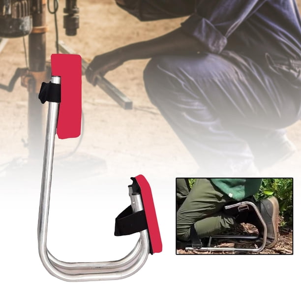 Asiento de rodillas para jardinería, rodilleras para trabajos agrícolas, herramientas ergonómicas para ahorrar mano de obra, arrodillador portátil par Rojo
