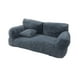 thumbnail image 4 of Sofá cama para gatos, cama para mascotas, sofá de peluche para perros y gatos Gris oscuro M, 4 of 9