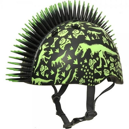 Helmet Mohawk Accessories - Raskullz Boys T-Rex Bonez Mohawk Helmet