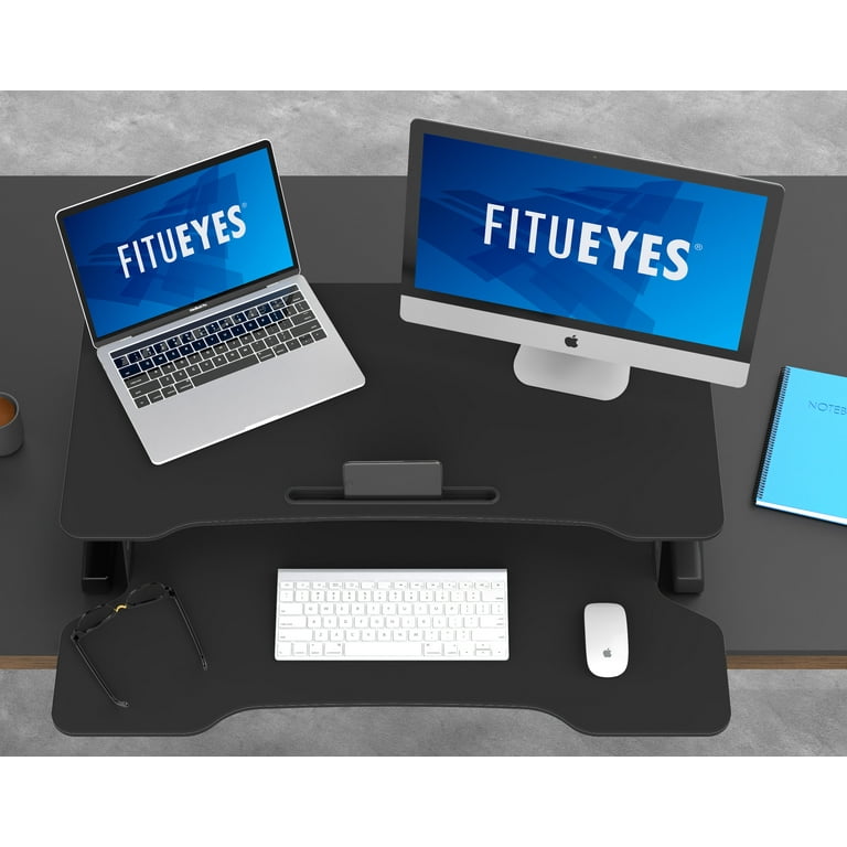 FITUEYES 32 inch Adjustable Standing Desk with Base Raising