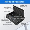 thumbnail image 7 of Gun Safe, portable pistol case, biometric pistol case, featuring three rapid-access methods, Large pistol case with handle, suitable for bedside tables, desks, dressing rooms, and vehicles, 7 of 7