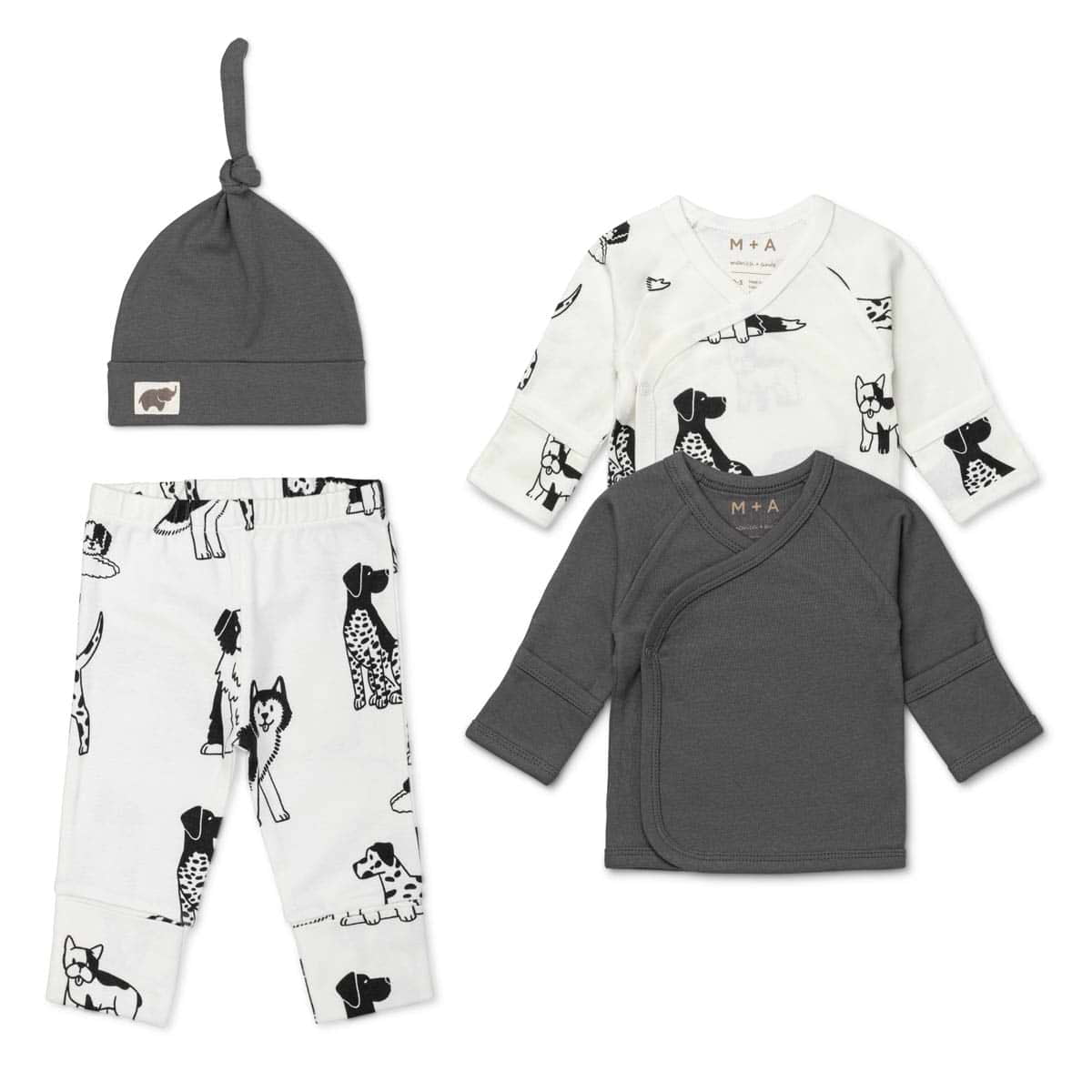 M+A by Monica + Andy Baby Cotton 14 Piece Gift Box Set, Sizes Preemie-3 Months