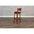 thumbnail image 6 of Sunny Designs 30" Tuscany Wood Swivel Barstool in Medium Brown (Set of 2), 6 of 7