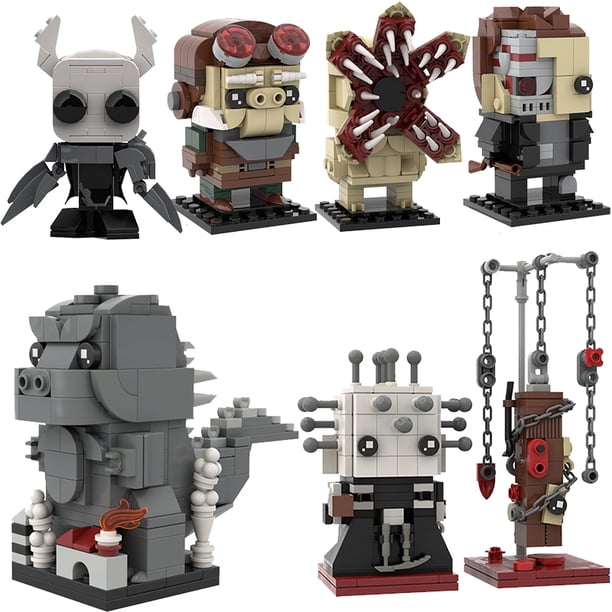 Buildmoc Bloks Brickheadz, soldado fantasma, películas de dibujos animados, conjuntos de guerreros, modelo de construcción, MOC creativo, diseñadores, ladrillos, Caballeros de la cabeza