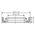 thumbnail image 3 of Oil Seal 25mm Inner Dia 40mm OD 8mm Thick Fluorine Rubber Double Lip Sealing 2Pcs, 3 of 3