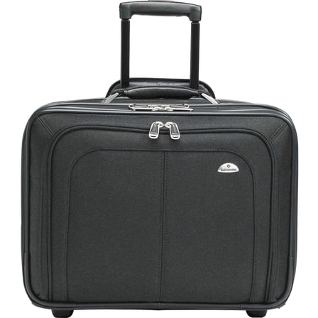 Samsonite, SML110211041, Zip Away Ballistic Rolling Notebook Case, 1 Each, Black
