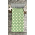 thumbnail image 3 of Ambesonne Garden Quilted Bedspread Set 2 Pcs, Spring Plants Yard, Twin Size, Pale Green Cream Yellow, 3 of 3