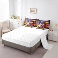 thumbnail image 3 of YST 7Pcs Cartoon Dragon Comforter Set Bed in a Bag, Colorful Dragon Animal, Polyester, King Size (1 Count), 3 of 5