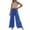 Blue, variant on Sngxgn Pants for Women Elastic High Waist Drawstring Lounge Trousers Casual Loose Pants with Pockets(Hot Pink,XXL)