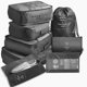 thumbnail image 2 of Typpkmm 7-piece Set Travel Bag with Organizer Clothes Luggage Travel, 2 of 7