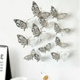 thumbnail image 2 of JoyMoreHome 3D Butterfly Wall Decor, Gold Butterfly Decorations for Birthday & Party Celebrations, Removable Stickers, 2 of 3