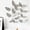 Silver, variant on Emdiqzs Wall Decor Home Decor 3D Butterfly Wall Stickers Hollow Out Butterfly Decals for Bedroom Living Room Party Decoration Brown Gold White