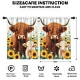 thumbnail image 2 of Blackout Kids Curtains,Highland Cow and Sunflower Childrens Insulated Curtains Set Of 2,Bedroom Essentials,Toddler Room Decor 42x54in(106x137cm), 2 of 4