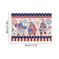 thumbnail image 3 of DefiDgd 18x12inch Patriotic American Flag Linen Placemats,Double Sided Washbale Reusable Table Mats for Independence Day Anniversary Party Dinner Tabletop Home Decoration(B), 3 of 6