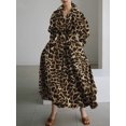 thumbnail image 1 of S-5XL Korean Fashion Long Sleeve Shirt Dress Chic Turndown Neck Ruched Maxi Dress Women 2022 Autumn Winter Clothes StreetwearM Gao Jinjia LED, 1 of 2