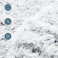thumbnail image 3 of Bare Home Shaggy Faux Fur Duvet Cover - Ultra Soft - Fluffy Crystal Velvet - Queen, White, 3 of 7