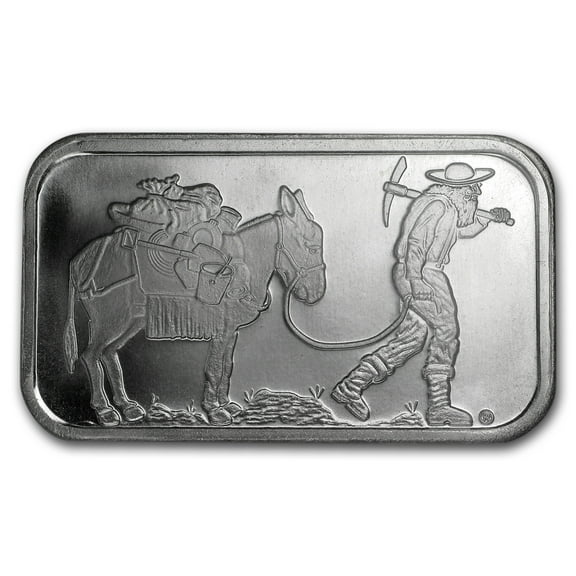 1 oz Silver Bar - SilverTowne Prospector (Vintage)