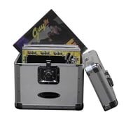 Odyssey Cases KLP1-BLK New Black Krom Series DJ Road Case Holds 70 Lp Foam-Lined