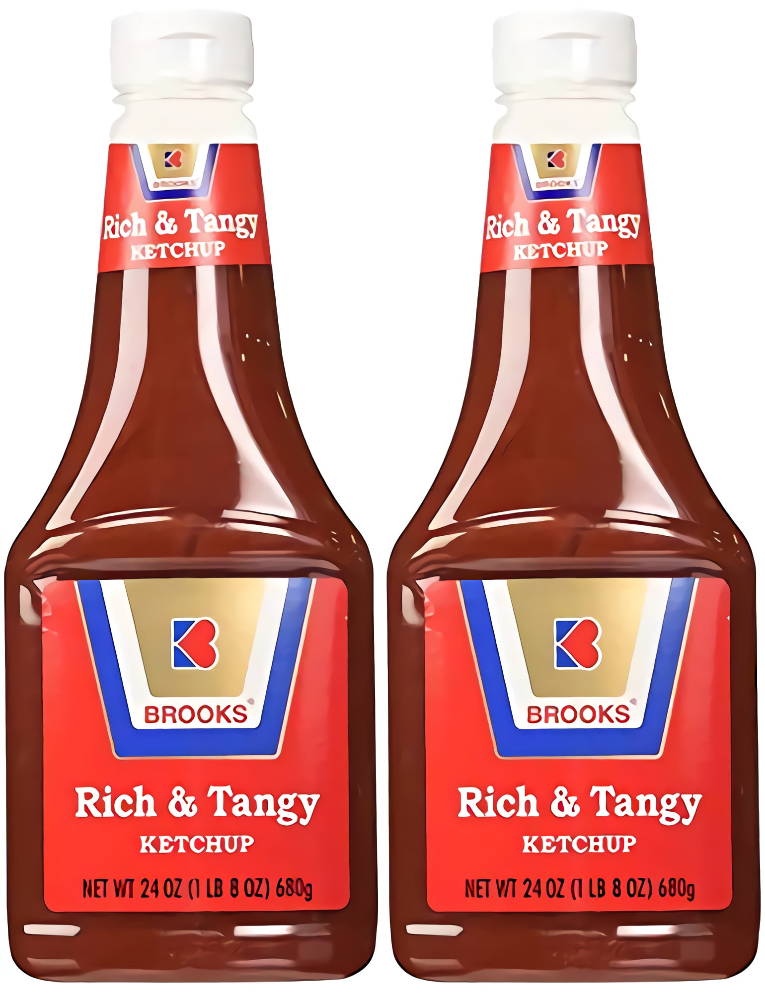 Brooks Rich & Tangy Ketchup 24oz Total 6 Bottles