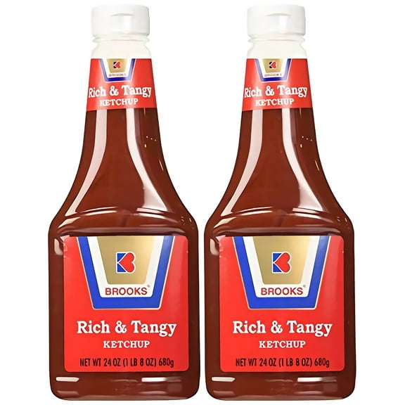 Brooks Rich & Tangy Ketchup 24oz - Total 6 Bottles