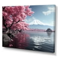 thumbnail image 2 of Designart "Pink Mount Fuji Japanese Icon in Art II" Japanese Wall Art Print, 2 of 5