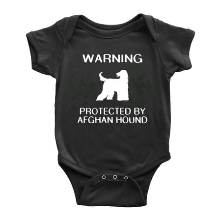

Warning: Protected by A Afghan Hound Dog Funny Baby Romper Creeper (Black 12-18 Months)