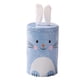 thumbnail image 1 of Cateissary Caja de hojalata con forma de conejito, estilo retro, para decoración de dulces, con orejas de conejo de peluche, caja de regalo para Almacenamiento y organización del hogar azul, 1 of 3