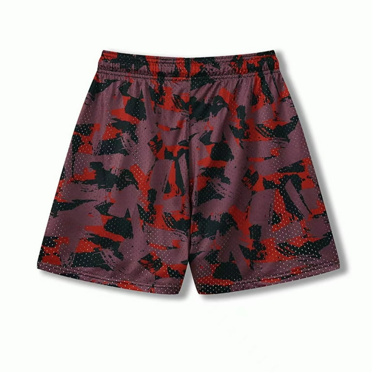 Mens camo shorts elastic waist sale