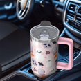 thumbnail image 5 of Halloween Tumbler, Pumpkin Full Moon Cup 30oz with Handle and Straw, Spooky Gift Insulated Coffee Mug, 5 of 5