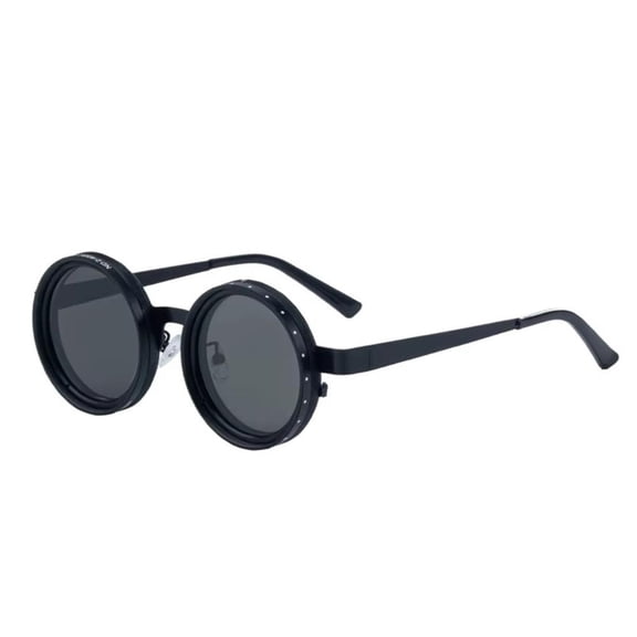 Polarized Round Steampunk ND9 Adjustable Dimming Sunglasses Men 2026 Luxury Brand Punk Fishing Anti-Glare Driving Sun Glasses