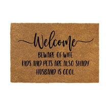 Dmlowu Christmas Doormat, Quicker Dry Christmas Bathroom Rugs, Letter Print Christmas Front Door Mat, Comfortable Rug for Bathroom Bedroom, 18x24" Non Slip Christmas Welcome Mat