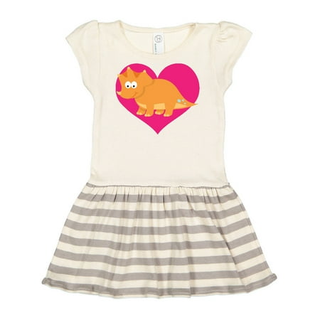 

Inktastic Dinosaur Triceratops Girls Gift Toddler Girl Dress