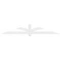 thumbnail image 2 of 96"W x 16"H x 2"D x 4"F, 4/12 Pitch, Redmond Architectural Grade PVC Gable Bracket, 2 of 8