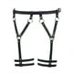 thumbnail image 2 of Sonducket Arnés para el cuerpo Cuero de PU Moda Sexy Pierna Bondage Party Cool Jean Shorts Muslo Medias Cinturón Decoración Suministros Niñas Disfraces de disfraces, 2 of 6