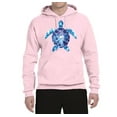 thumbnail image 2 of Wild Bobby, Sea Turtle Tie Dye Art Animal Lover Unisex Graphic Hoodie Sweatshirt, Light Pink, Small, 2 of 3