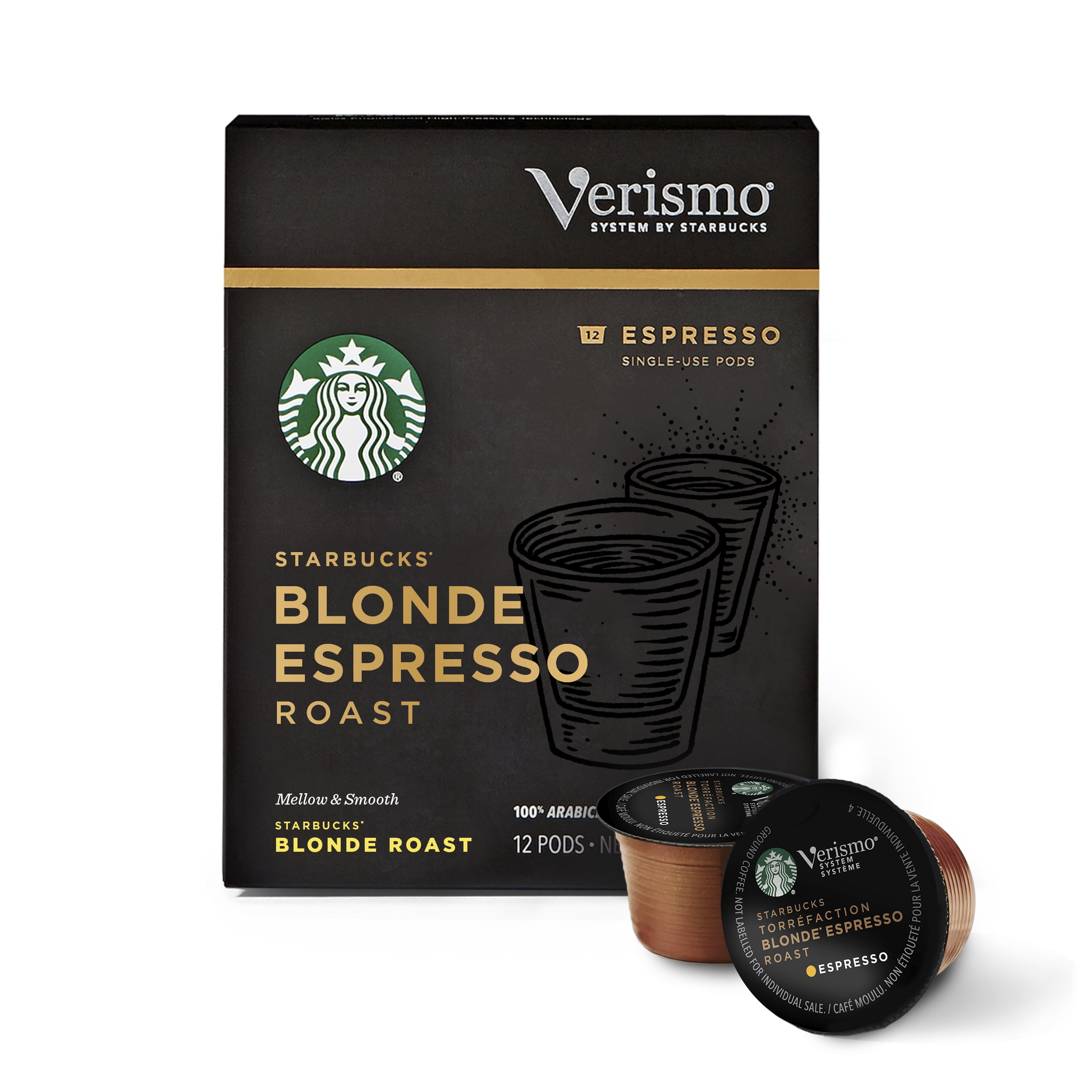 Starbucks Blonde Roast Verismo Coffee Pods — Blonde Espresso Roast for