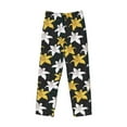 thumbnail image 4 of Goofa Lilies Flowers Printed Soft Pajama Pants for Men, Wide Leg Comfy Casual Lounge Yoga Pants-X-Large, 4 of 9