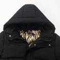 thumbnail image 5 of Gubotare Boys Coats Baby Boys' Sherpa Lined Puffer Jacket Warm Winter Coat with Hood for Newborn Infants Toddler 5T 6T (Black,5-6 Years), 5 of 6