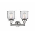 thumbnail image 2 of 616-2W-SN-G52 Innovations Lighting Bell - 2 Light Bath Vanity In Industrial Style-10 Inches Tall and 15.5 Inches Wide-Brushed Satin Nickel, 2 of 2