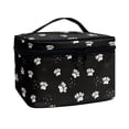 thumbnail image 2 of HELLHERO Practical Travel Make up Bag Teacher Paw Prints Double Zip Cosmetic Travel Bag Travel Carrying Light Wide Open Portable Pouch, 2 of 6