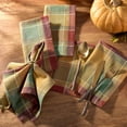 thumbnail image 3 of Elrene Home Fashions Autumn Acres Plaid Napkins, Set of 8, Multicolor, 17" x 17", 3 of 4