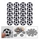 thumbnail image 3 of 20 piezas parches de diseño de fútbol DIY parches de costura reparación apliques bordados FRCOLOR Hogar11514673, 3 of 7