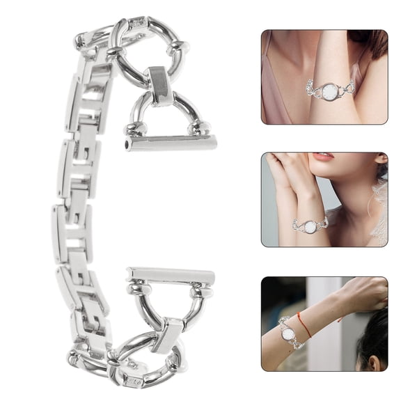 LEORX 1 Set of Elegant Metal Watch Strap Circular and Quick Release Suitable for Women's Watches
