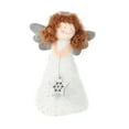 thumbnail image 1 of White Christmas Angel Tree Topper for Decoration PVC Plush Material Adds Festive Atmosphere 1Pc, 1 of 8