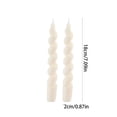 thumbnail image 3 of Twfbrm Halloween Spiral Taper Candles, 2 Packs 7 Inch Tall Candlesticks with Twisted Fat Design, Halloween Decoration Soy Wax Candle for Home, Dinner, Wedding, Party Favor, 3 of 8
