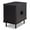 Black, variant on Furnibear End Table Modern Mid Century Nightstand with Sliding Tambour Doors and Storage Shelf for Bedroom Living Room, Black